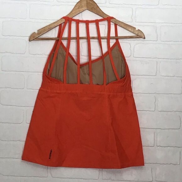 Sexy sport tank top Karma Gym cheeky red/orange light self bra sports medium - Picture 3 of 14